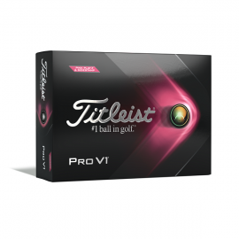 Titleist Pro V1 Pink Lady 2021 golfové míčky bílé, 12 ks