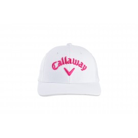 Callaway Junior Tour Cap - White/Pink