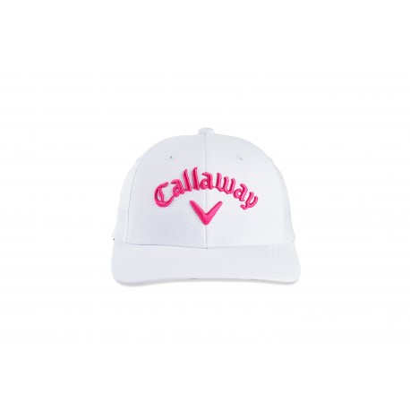 Callaway Junior Tour Cap - White/Pink