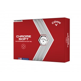 Callaway Chrome Soft 22 golfové míčky bílé, 12 ks