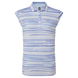 FootJoy Cap Sleeve Watercolour Print Lisle dámské golfové tričko
