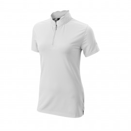 Wilson Staff Women´s Scalloped Polo dámské golfové tričko - White