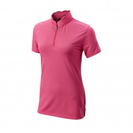 Wilson Staff Women´s Scalloped Polo dámské golfové tričko - Pink