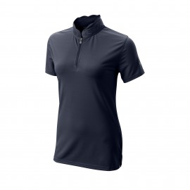 Wilson Staff Women´s Scalloped Polo dámské golfové tričko - Navy