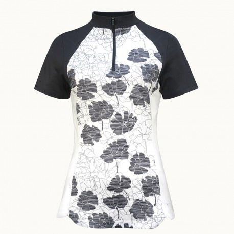 Callaway Texture Floral dámské golfové polo - Bright White