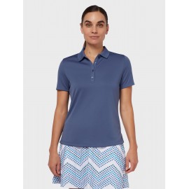 Callaway Swingtech Solid dámské golfové polo - Blue Indigo