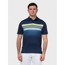 Callaway Fluid Stripe Print pánské golfové polo - Peacoat