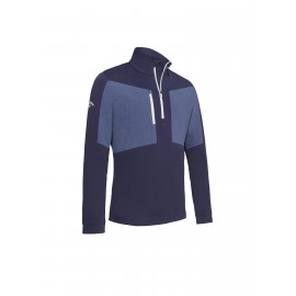 Callaway Aquapel 1/2 Zip Mixed Media pánská golfová mikina - Peacoat/Bright White