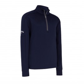 Callaway Boys Waffle Fleece chlapecká golfová mikina - Peacoat