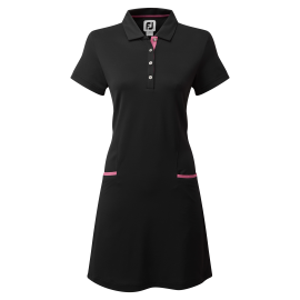 FootJoy Golf Dress dámské golfové šaty - Black/Pink
