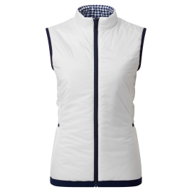 FootJoy Reversible Insulated dámská golfová vesta - White/Navy