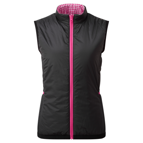 FootJoy Reversible Insulated dámská golfová vesta - Black/Pink