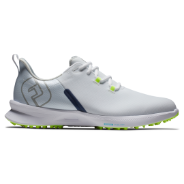 FootJoy Fuel Sport Spikeless pánské golfové boty - White/Navy/Green