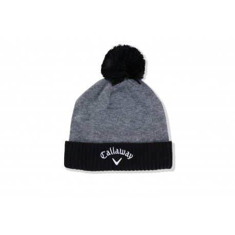 Callaway TA Pom Beanie pánská zimní čepice - Dark Grey/Black