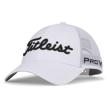 Titleist Tour Performance Mesh Cap pánská golfová kšiltovka - White/Black