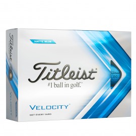 Titleist Velocity Matte Blue 2022 golfové míčky modré, 12 ks