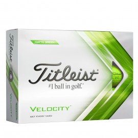 Titleist Velocity Matte Green 2022 golfové míčky zelené, 12 ks