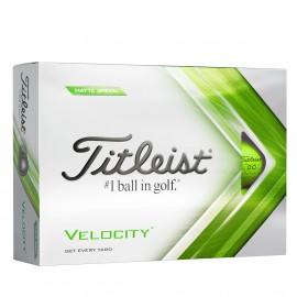 Titleist Velocity Matte Green 2022 golfové míčky modré, 12 ks