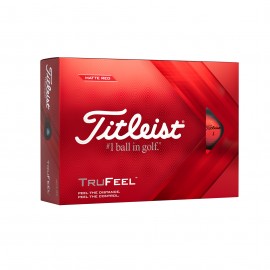 Titleist TruFeel Matte Red 2022 golfové míčky červené, 12 ks