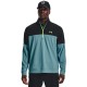 Under Armour Storm Midlayer HZ pánská golfová mikina - Still Water/Black/Lime Surge