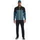 Under Armour Storm Midlayer FZ pánská golfová mikina - Static Blue/Black/Lime Surge