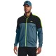 Under Armour Storm Midlayer FZ pánská golfová mikina - Static Blue/Black/Lime Surge