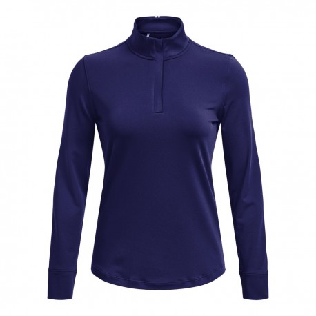 Under Armour 1/4 Zip dámské funkční tričko - Sonar Blue/Metallic Silver