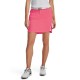 Under Armour Links Woven Skort dámská golfová sukně - Pink Shock/White/Metallic Silver