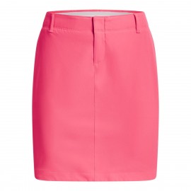 Under Armour Links Woven Skort dámská golfová sukně - Pink Shock/White/Metallic Silver