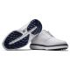 FootJoy Traditions Spikeless pánské golfové boty - White/Navy
