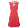 FootJoy Dress With Floral Trim dámské golfové šaty - Red