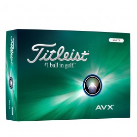 Titleist AVX 2024 golfové míčky bílé, 12 ks