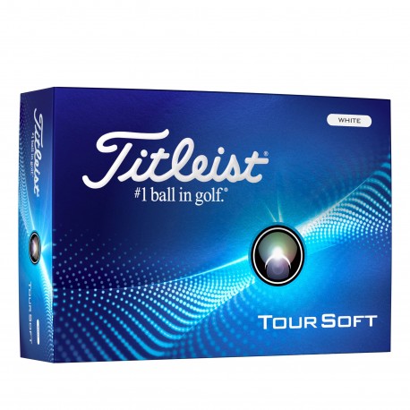 Titleist Tour Soft 2024 golfové míčky bílé, 12  ks