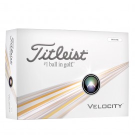 Titleist Velocity 2024 golfové míčky bílé, 12 ks