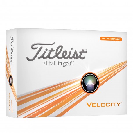 Titleist Velocity Orange 2024 golfové míčky oranžové, 12 ks