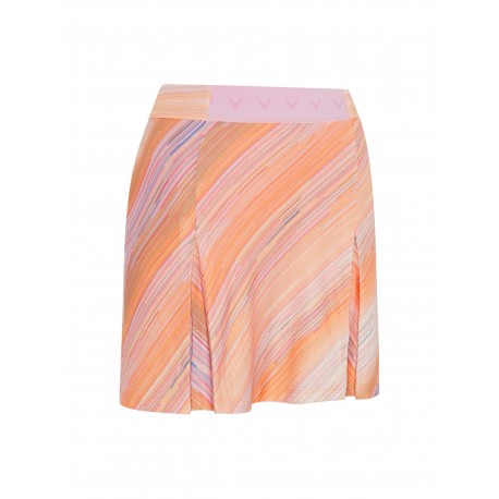 Callaway 17" Striped Pleated dámská golfová sukně - Papaya