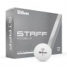 Wilson Staff Model X golfové míčky bílé, 12 ks