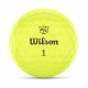 Wilson Staff Triad golfové míčky žluté, 12 ks