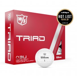 Wilson Staff Triad golfové míčky bílé, 12 ks