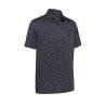 Callaway All Over Large Chev Printed pánské polo - Caviar