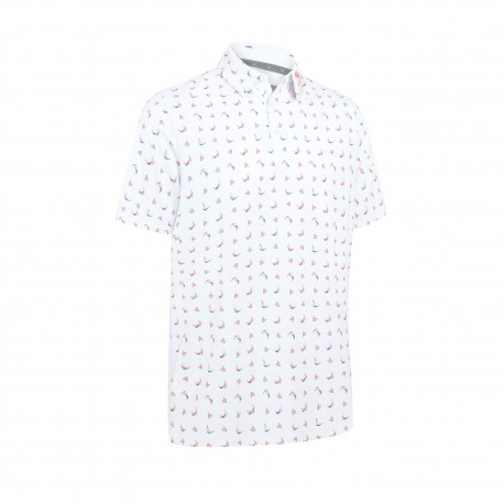 Callaway Swing Chev pánské polo - Bright White