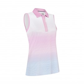 Callaway Chev Gradient Sleeveless dámské polo - Brilliant White