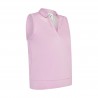 Callaway Waist Length Mesh Detail Sleeveless dámské polo - Orchid