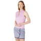 Callaway Waist Length Mesh Detail Sleeveless dámské polo - Orchid