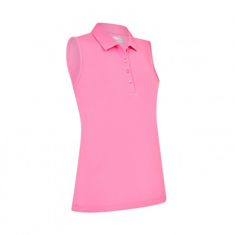 Callaway Tournament Sleeveless dámské polo - Cheeky Pink