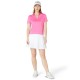 Callaway Waist Length Mesh Detail dámské polo - Cheeky Pink