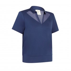 Callaway Waist Length Mesh Detail dámské polo - Peacoat
