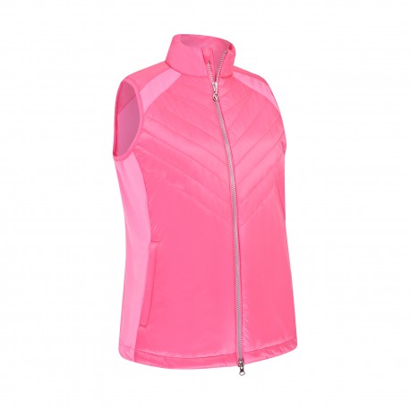 Callaway Chev Primaloft dámská vesta - Cheeky Pink