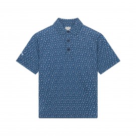 Callaway Dophin Texture Print dětské polo - Peacoat