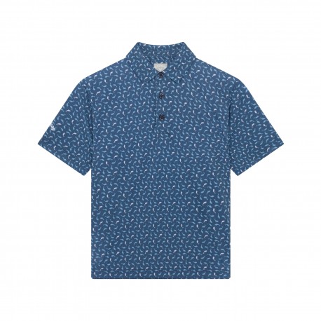 Callaway Dophin Texture Print dětské polo - Peacoat